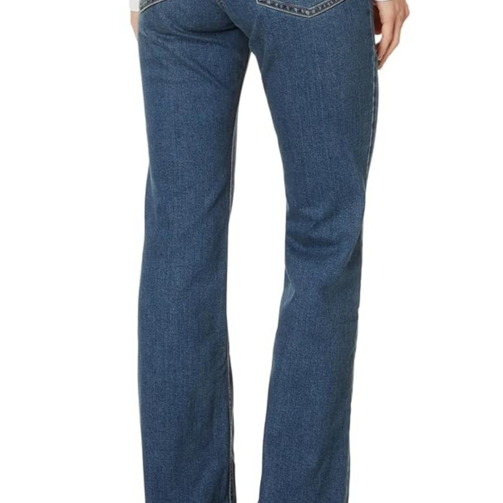 Reduced!! Levi's Women's Superlow Boot Jeans Medium Indigo Destructed size 29
